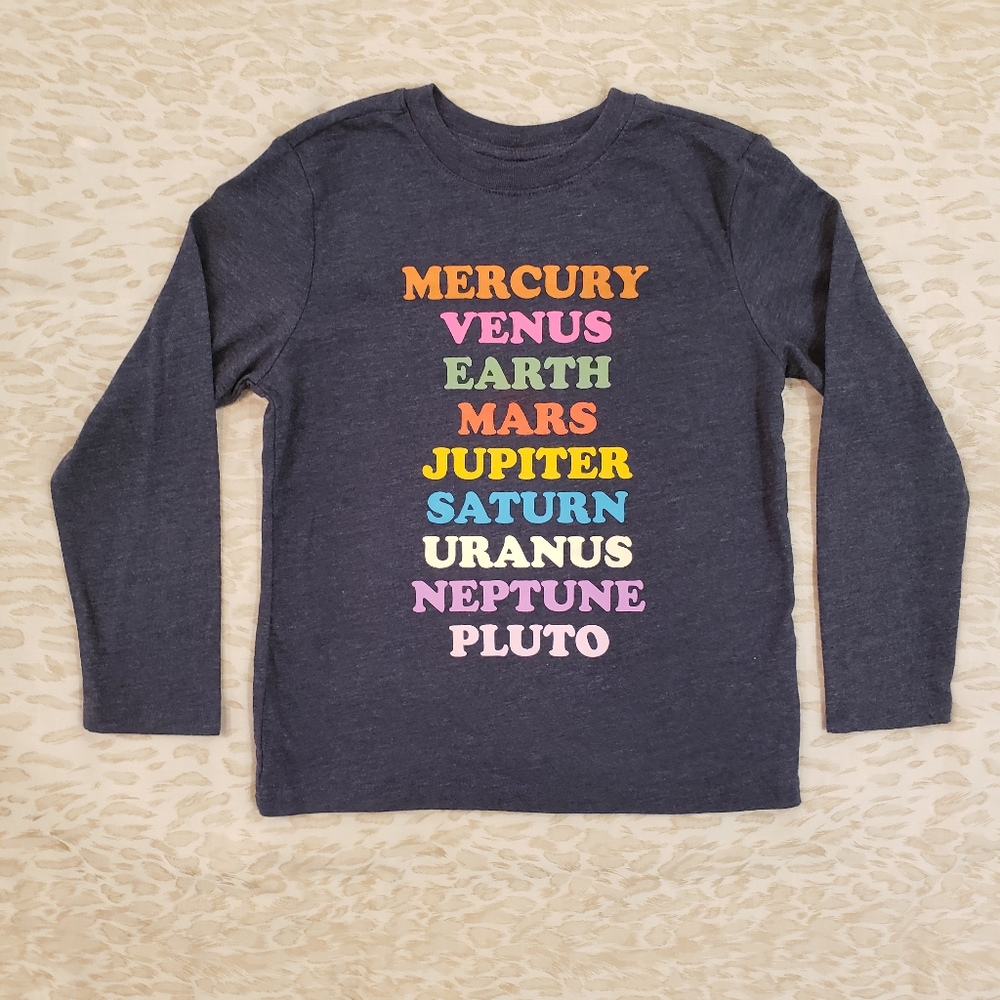 CAT & JACK Navy Planets Tee XS